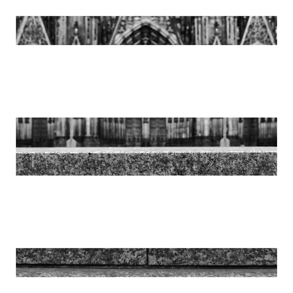 Köln_Dom_Treppe_striped_3, 2003, 100 x100 cm