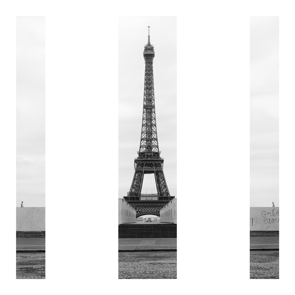 Paris_Eiffelturm_striped_3, 2003, 100 x 100 cm